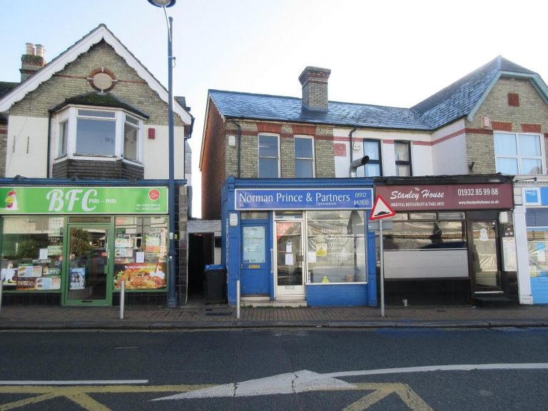 Freehold sale of prominent retail and office property in Addlestone