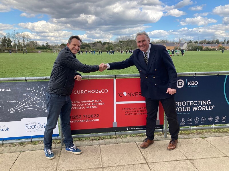 Curchod & Co confirms a threeyear sponsorship deal with Farnham Rugby