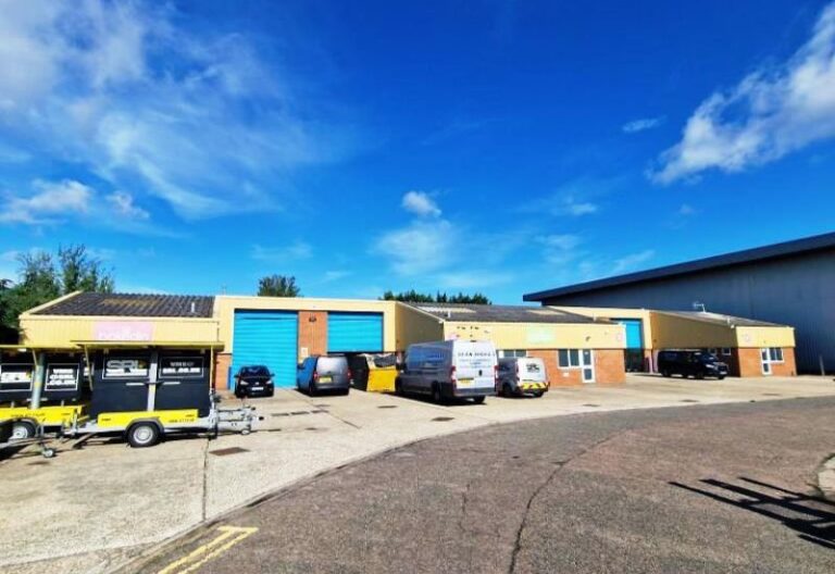 Units 3, 4, and 5 at Lennox Industrial Mall in Basingstoke come to the market